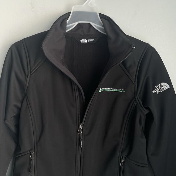 The North Face WindWall Softshell Jacket Women’s S Black Full Zip Surgical Logo - Picture 9 of 15